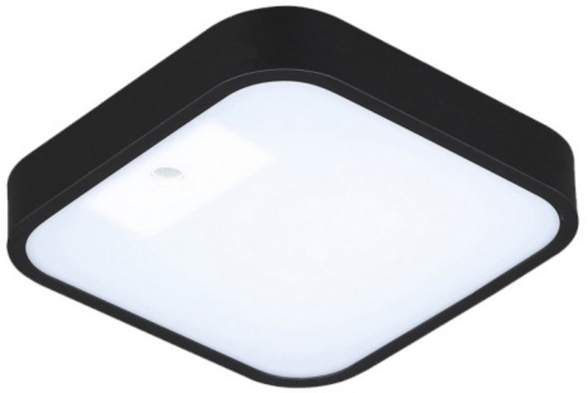 가온엘이디 시스템 LED 센서등 15W 주광색, 블랙, 1개