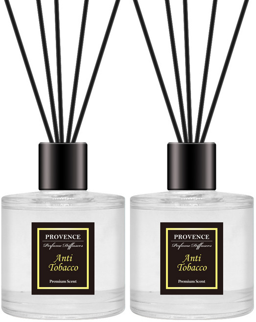 더허브샵 프로방스 퍼퓸 디퓨저 세트, 담배냄새제거, 140ml, 2개