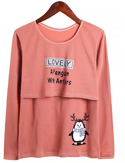 알럽핏 프린팅 스윗 임부 내의 티