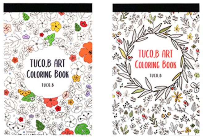아트 컬러링북: 플라워 엽서패드 랜덤발송 2p, 투코비
