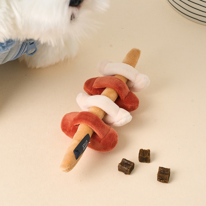 펫본 강아지 분식집 바스락 장난감