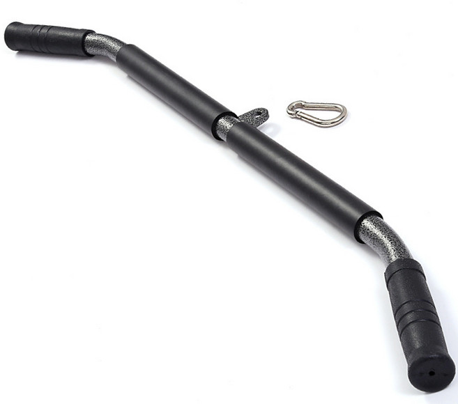 순잠 헬스 홈트 홈짐 푸쉬다운 크로스오버 풀다운 랫풀다운 머신 라운드 손잡이, 블랙, 1개