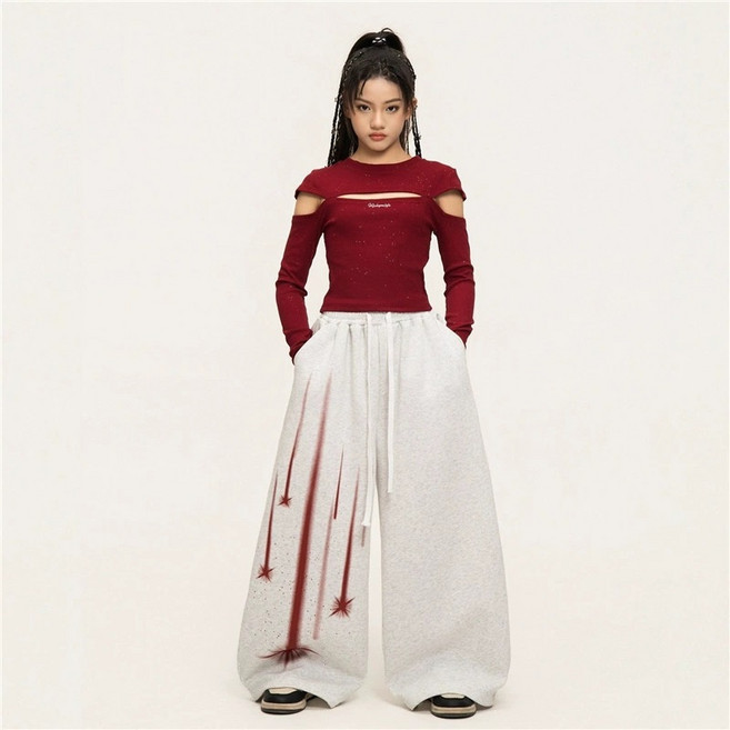 ABF 兒童流星開衩舞蹈服上下套裝