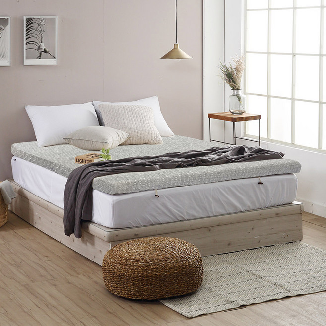 리브맘 메모리폼 달콤매트리스 토퍼, 그레이, 7cm