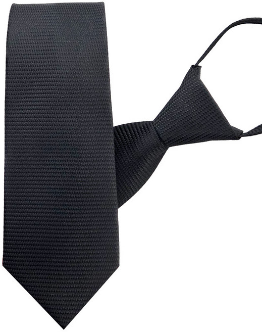 엘르 남성용 자동 지퍼 넥타이