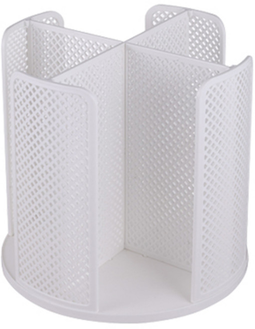 블럭마트 회전식 종이컵디스펜서 정리대, 화이트, 1개