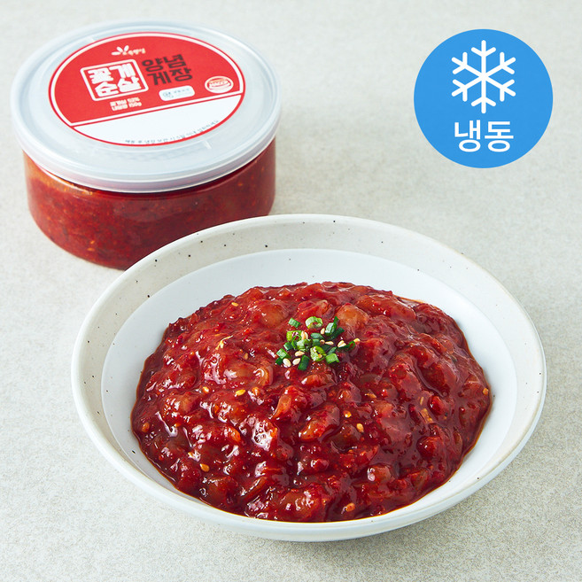 초록햇살 꽃게순살 양념게장 (냉동), 150g, 1개