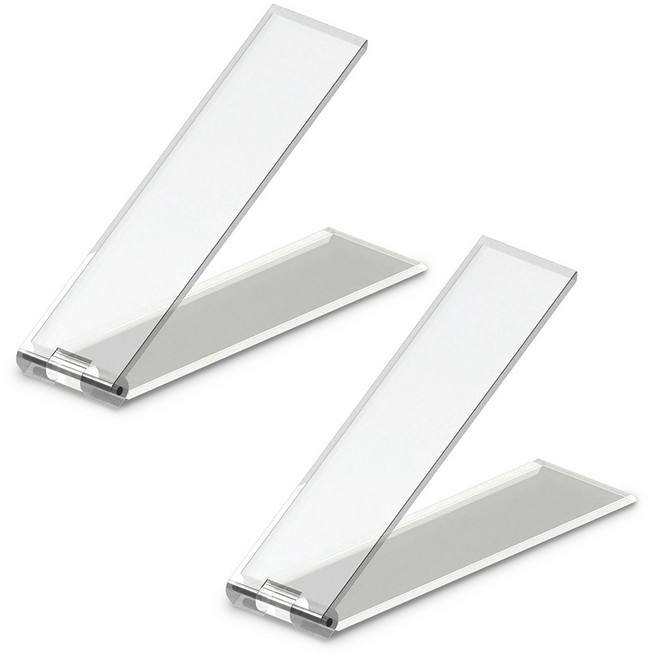 구스페리 미니 휴대폰 스탠드 톡 거치대, 투명, 2개