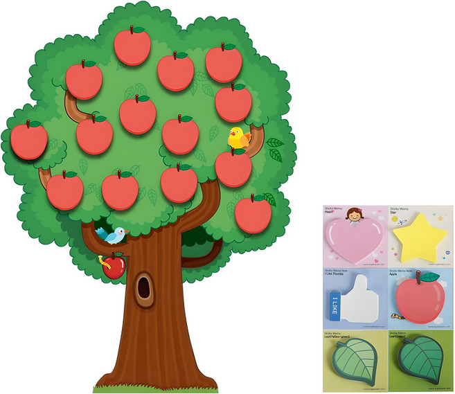 Superssam 大型蘋果樹環境美化套組, 1組, 多色, 50張