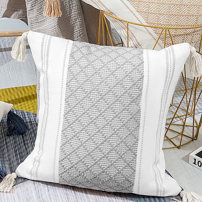 지베딩 스퀘어 쇼파 인테리어 쿠션, 그레이