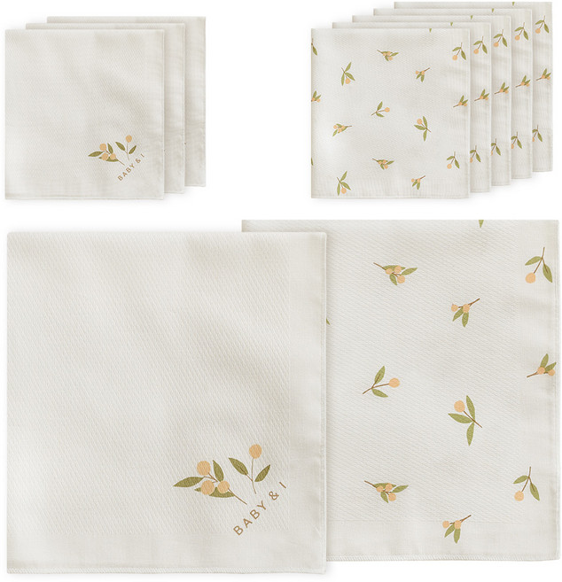 베이비앤아이 나염 손수건 10p 세트