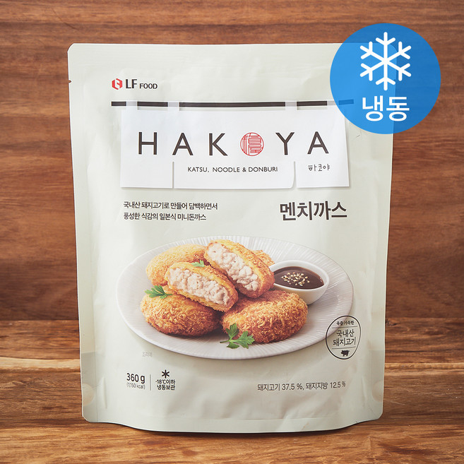 HAKOYA 멘치까스 (냉동), 360g, 1개