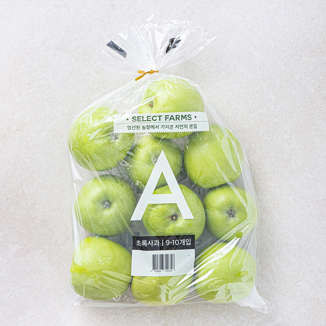 셀렉트팜 GAP 인증 A 초록사과 소과, 1.5kg(소과/9~10입), 1개