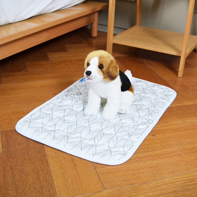 바디큐 듀라론 애견용 항균 냉감패드, 그레이, 1개