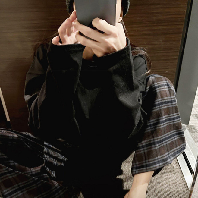 알럽모코 모코블링 여성용 도톰한이너 긴팔 티셔츠