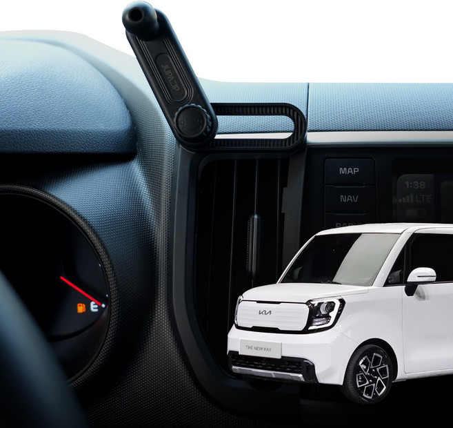 주파집 차량용 송풍구 핸드폰 거치대 마운트, 1개, 블랙