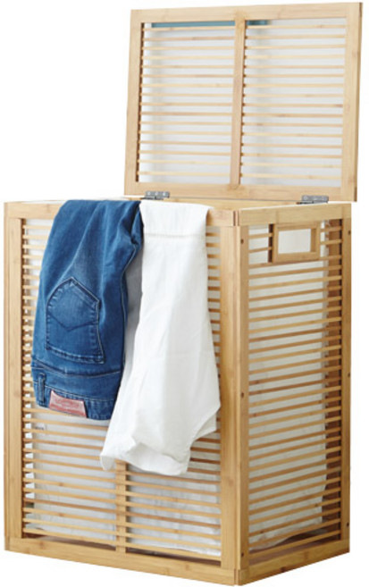 베스트리빙 블라인드 대나무 햄퍼, 내츄럴