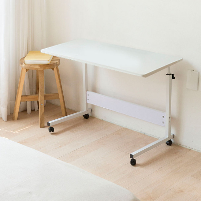 가구느낌 포트 테이블 800, 화이트 + 화이트