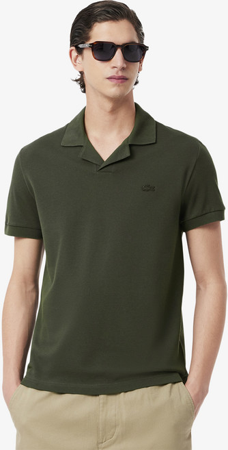 라코스테 남성용 오픈카라 반팔 폴로셔츠 H0084-55G