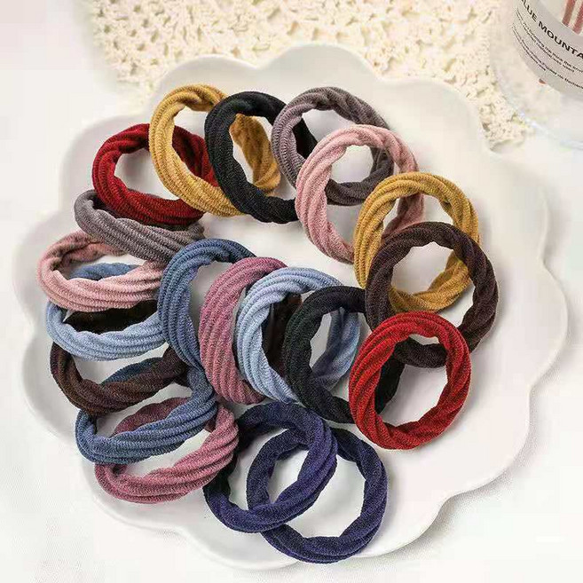 니즈유 튼튼 짱짱한 무매듭 머리끈 20p 세트