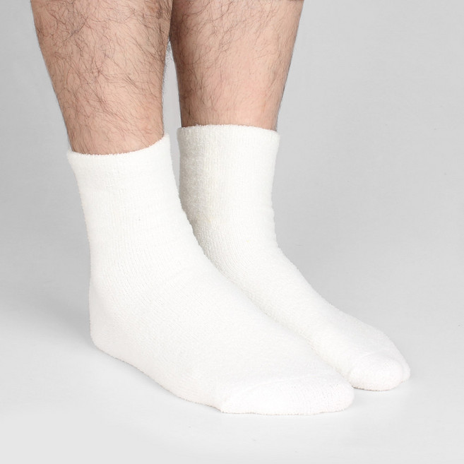 코지라벨 남성용 냉기 차단 포근한 수면양말