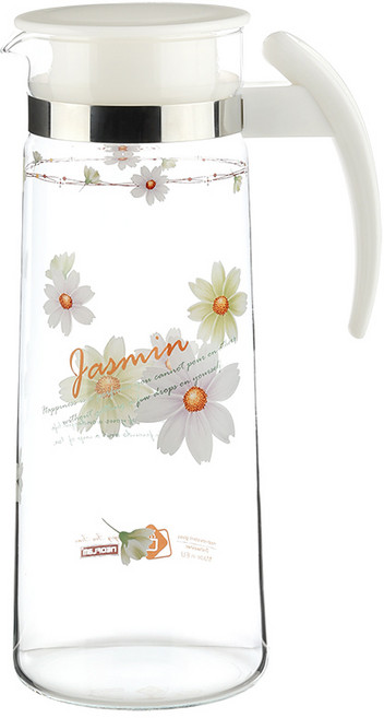 시맥스 내열유리 손잡이 물병, 쟈스민, 1.4L, 1개