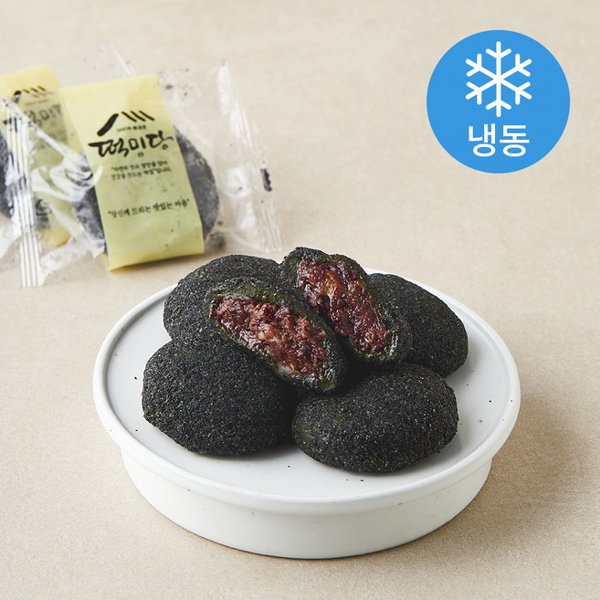 떡미당 당안심 흑임자 고단백 찹쌀떡 (냉동), 50g, 1개, 6개입
