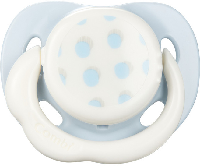 콤비 데이 공갈 실리콘 쪽쪽이, S(신생아~3개월), 베이비 블루, 1개