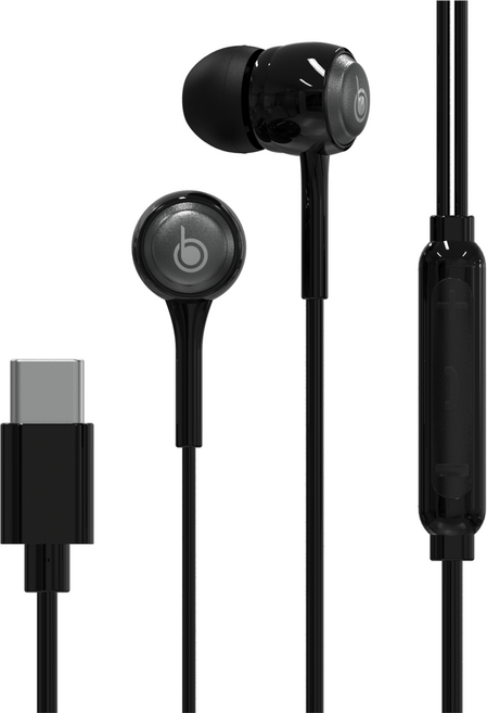 더베이슨 C타입 전용 커널형 마이크 유선 이어폰, NE-EP03C, 블랙