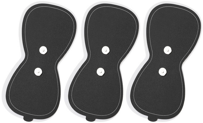 한경희생활과학 저주파 미니 마사지기 전용 리필패드 3매입, 블랙, HM-1905