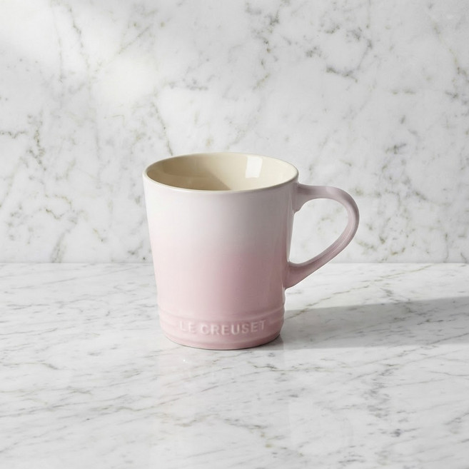 LE CREUSET 北歐系列V型馬克杯, 貝殼粉, 1個