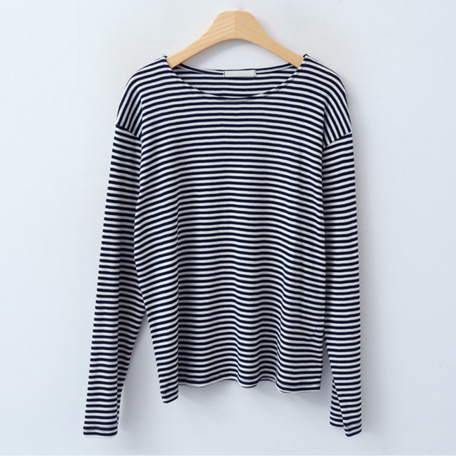 엔비룩 여성용 베로벤 스트라이프 티