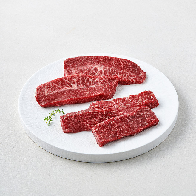 좋은소식 숙성한우 2등급 부채 / 치마 모듬 구이용 (냉장), 1개, 200g