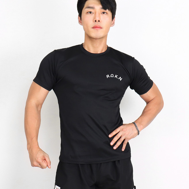 涼感海軍Rocati短袖ROKN軍人T恤