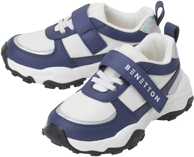 베네통키즈 여아용 컬러블록 운동화 QCSHP7441