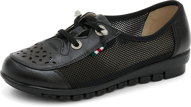 J SHOE 天然牛皮 Floky 輕量網眼舒適鞋 3cm