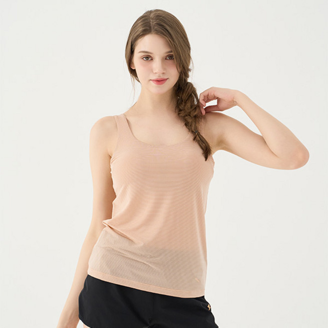 푸마바디웨어 여성용 통기성 에어메쉬 인견 런닝형 브라탑