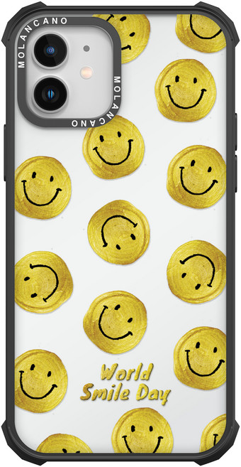 모란카노 임팩트 투명 스프링 디자인 휴대폰 케이스