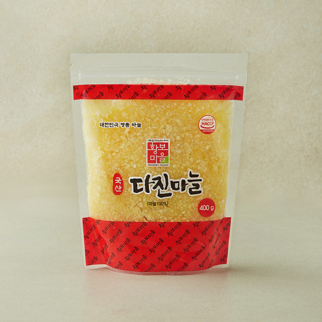 황보마을 국내산 다진마늘, 400g, 1개