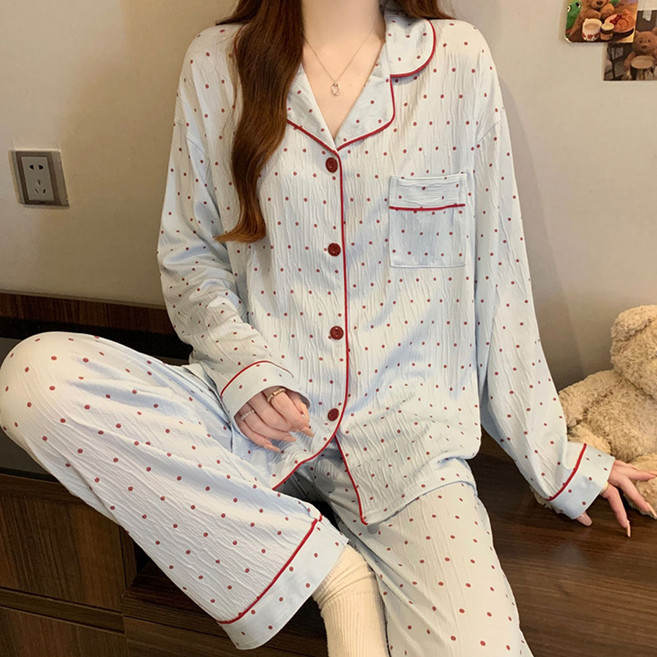 어나더디 여성용 데일리 드림 긴팔 잠옷 세트