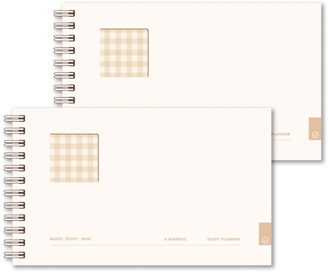 대시앤도트 레디 스터디 미니 6개월 스터디플래너 2p, 크림아이보리, 1세트