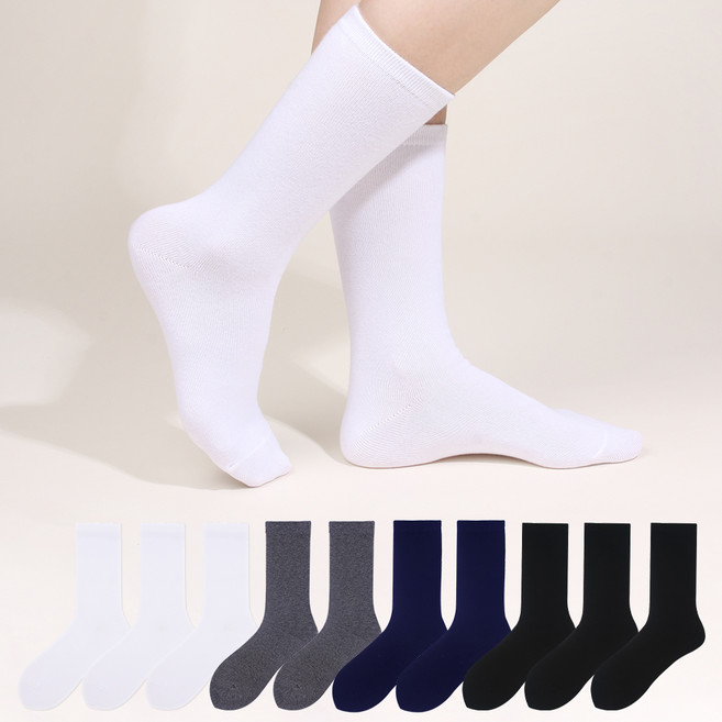 Doobalro 在兩隻腳上 女款 優質 素色 長筒襪 10雙