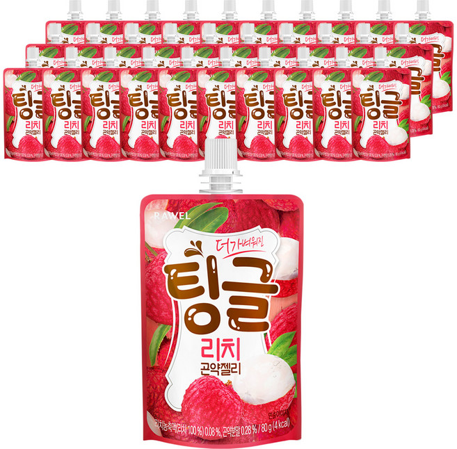 로엘 더 가벼워진 팅글 리치 곤약젤리 1개입, 80g, 30개