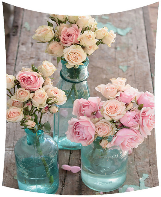 MA 따뜻한 봄 플라워 태피스트리 기본, TYPE4