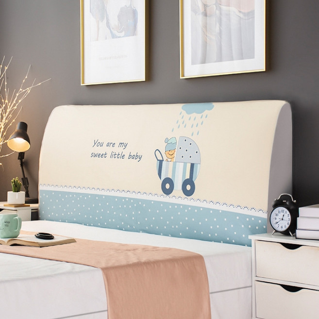 빈테리어 데코 스타일링 침대 헤드 커버, 02, 1개