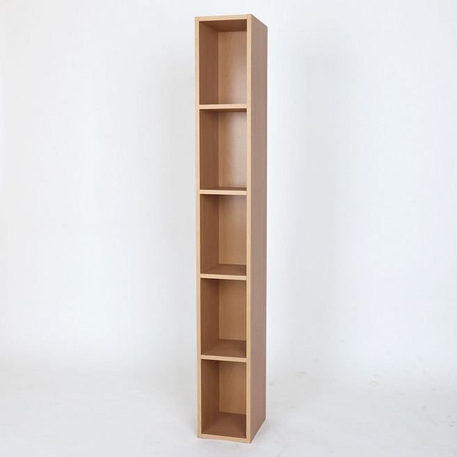 퍼티크 인테리어 틈새장 200, 카라멜, 5단