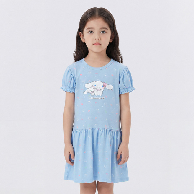 프리미에팜 아동용 산리오 캐릭터즈 쿨터치 5부 원피스