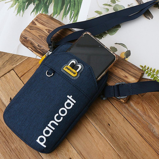 pancoat 兒童手機斜背包 波普眼 PP098, 海軍藍, 1個