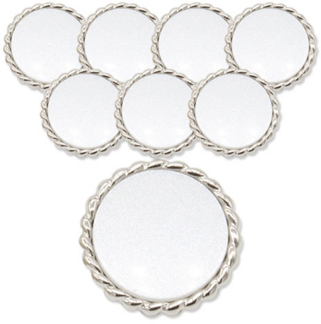 동대문단추왕 톱니콤비 단추 18mm, 니켈, 8개