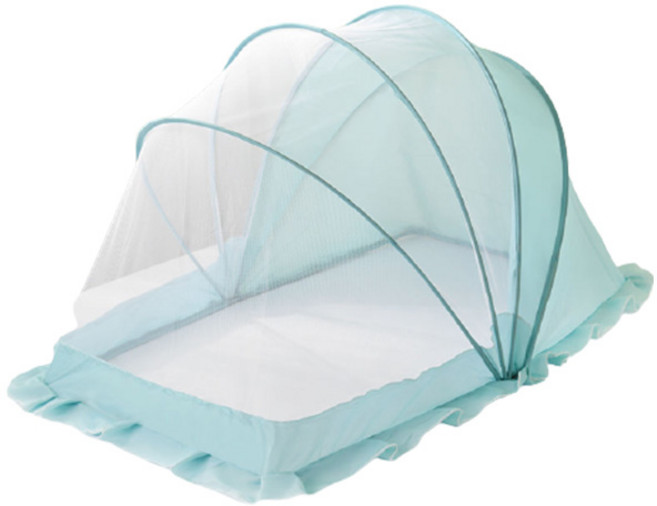 조이멀티 그늘막 원터치 이동식 아기모기장, 민트